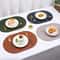 PU Leather Reversible Dining Placemats 3