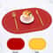 PU Leather Reversible Dining Placemats 4