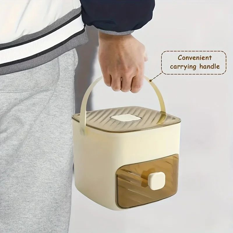 Press Type Ice Cube Tray With Lid 5