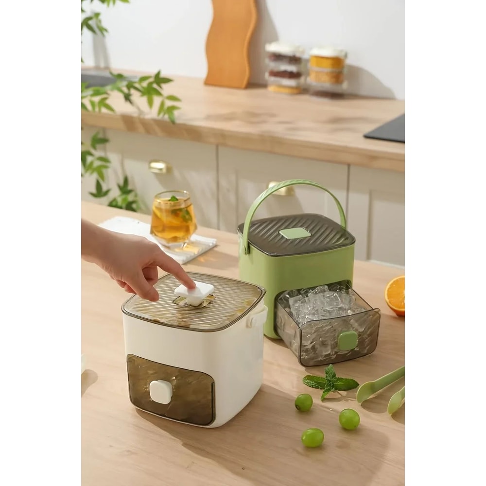 Press Type Ice Cube Tray With Lid 6