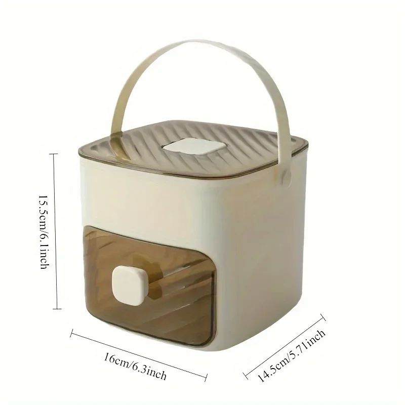 Press Type Ice Cube Tray With Lid 8