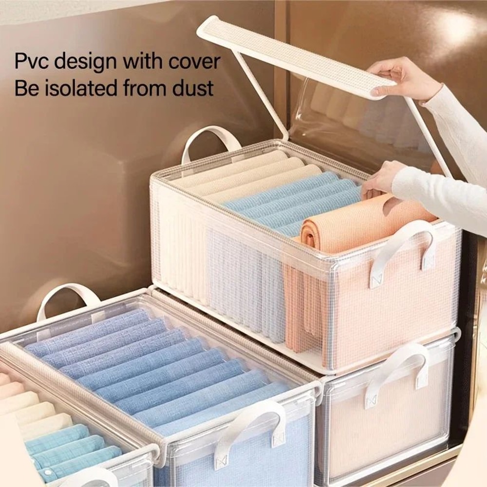 Extra Large Foldable Storage Box With Lid 1