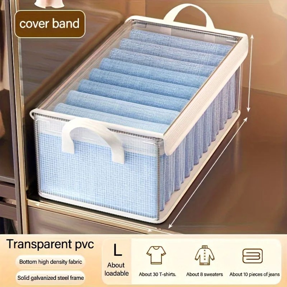 Extra Large Foldable Storage Box With Lid 2