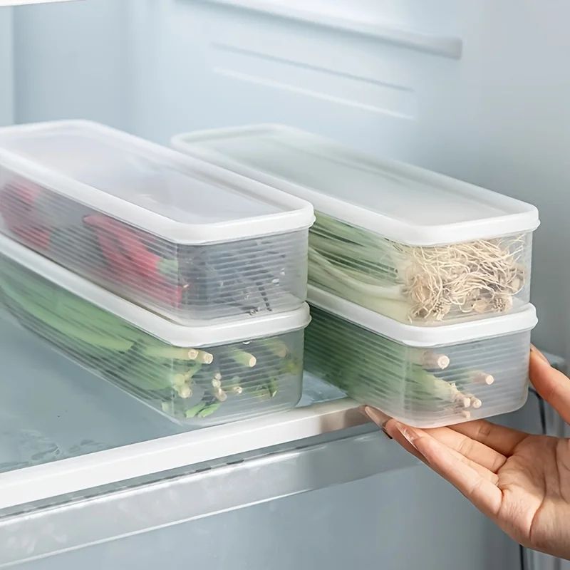 Refrigerator Scallion Storage Box With Lid 2