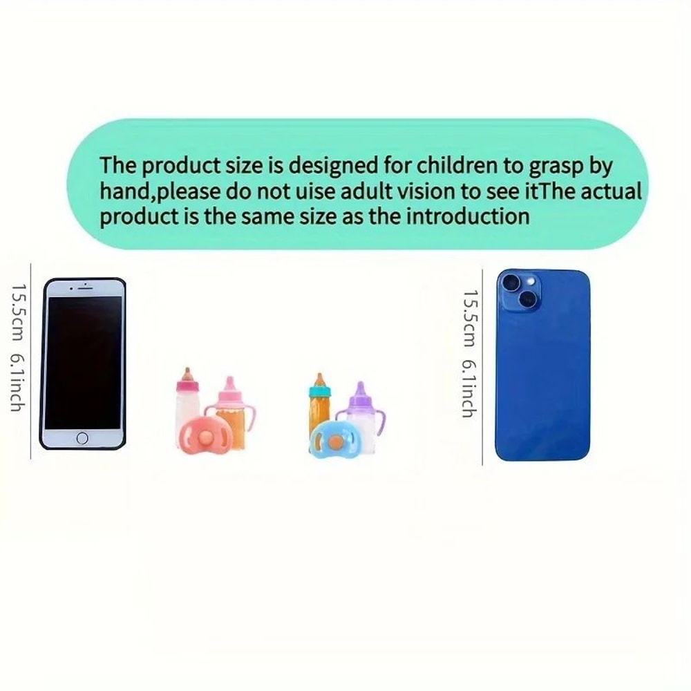 Doll Feeding Bottle Accessory Set 3