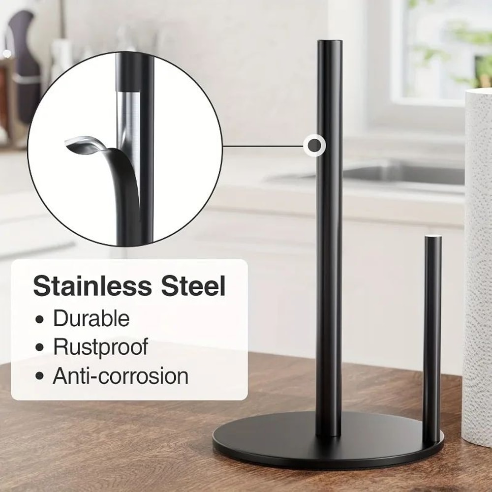 Stainless Steel Countertop Paper Towel Holder 5