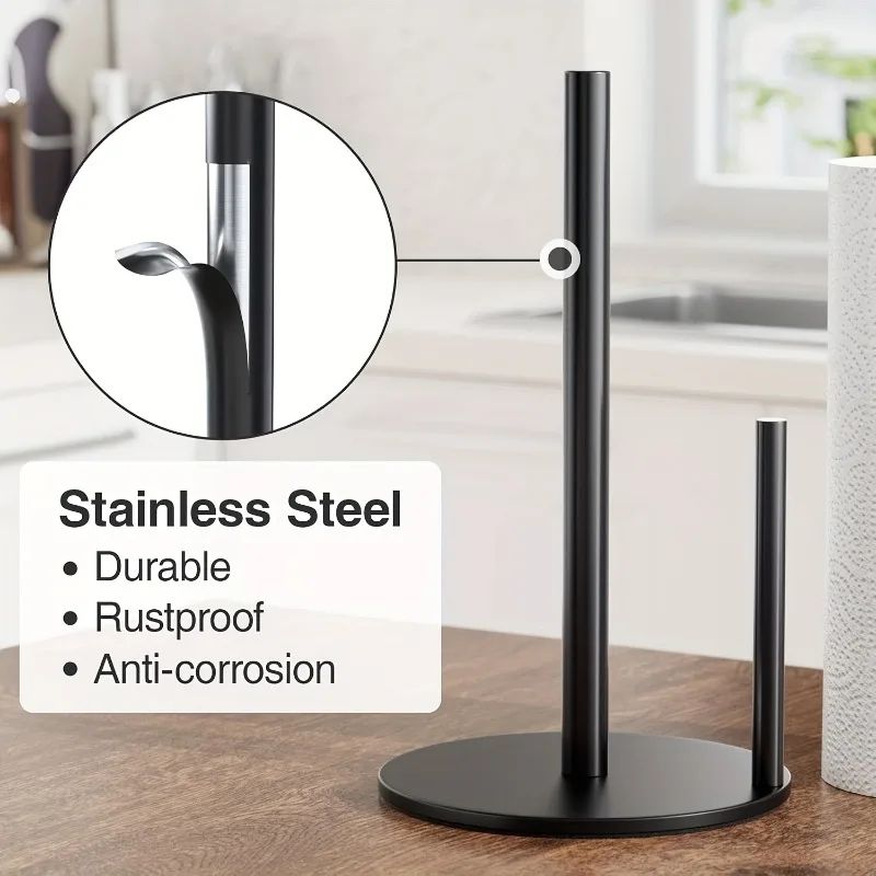 Stainless Steel Countertop Paper Towel Holder 5