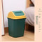 14L Square Plastic Trash Can With Lid 13