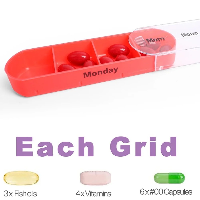 7 Day Weekly Pill Organizer Box 3