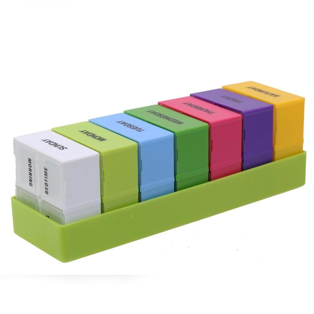 Rainbow 7 Day Pill Organizer Box 3