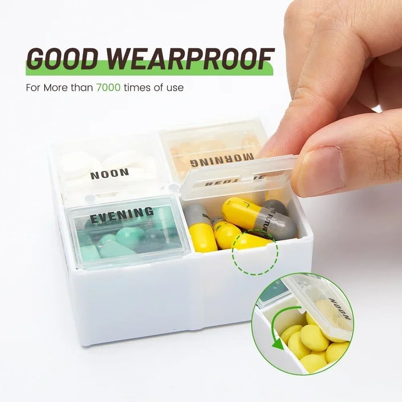 Rainbow 7 Day Pill Organizer Box 9