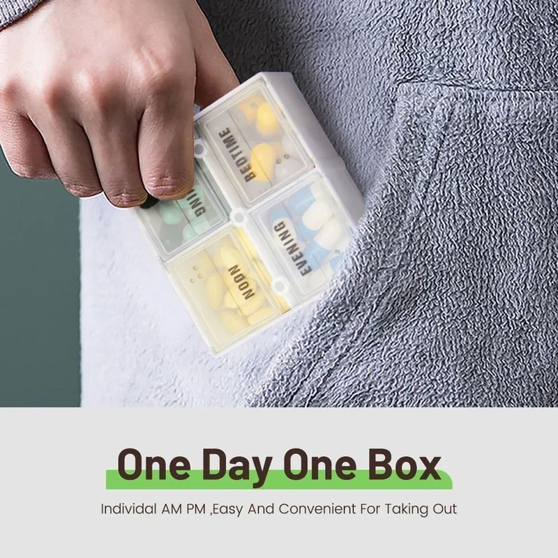 Rainbow 7 Day Pill Organizer Box 10