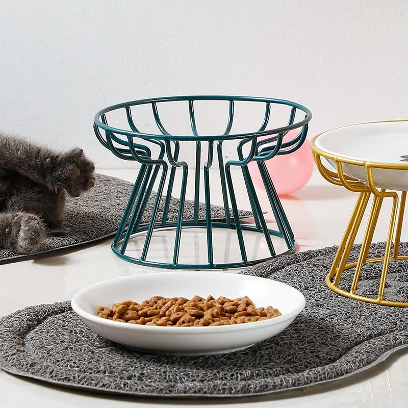 Elevated Ceramic Pet Food Bowl With Stand 5