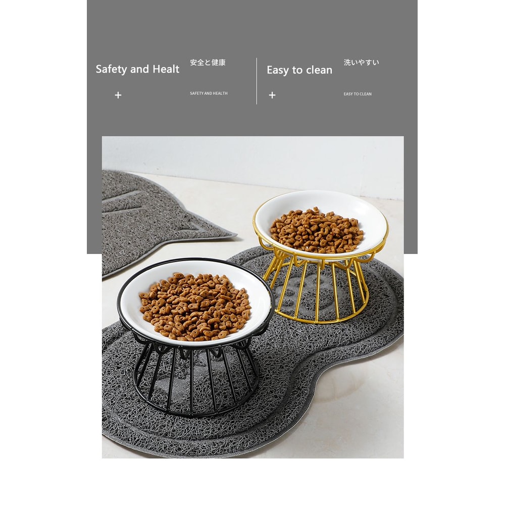 Elevated Ceramic Pet Food Bowl With Stand 7