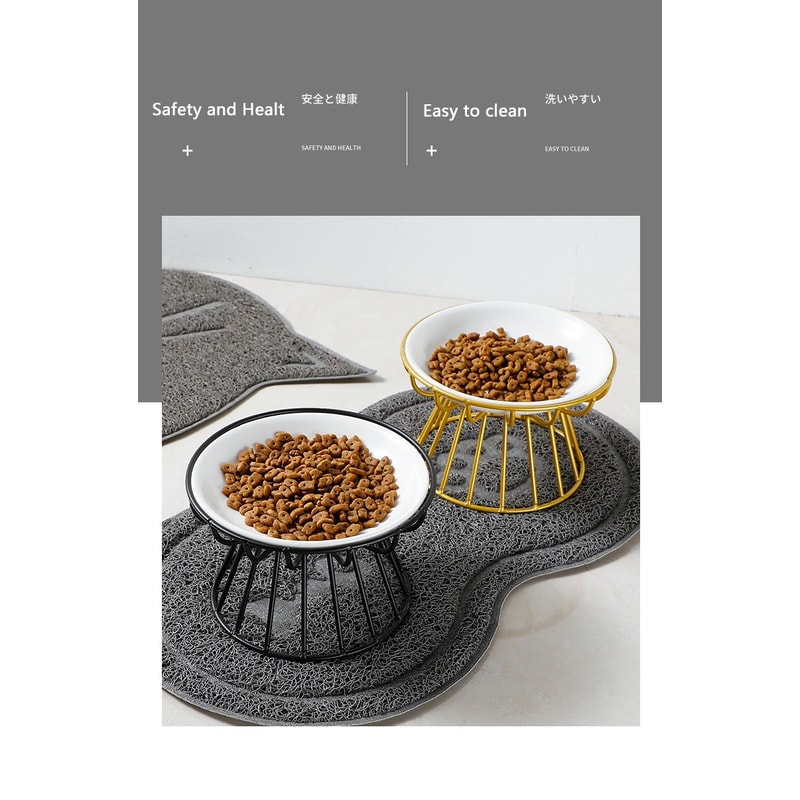 Elevated Ceramic Pet Food Bowl With Stand 7