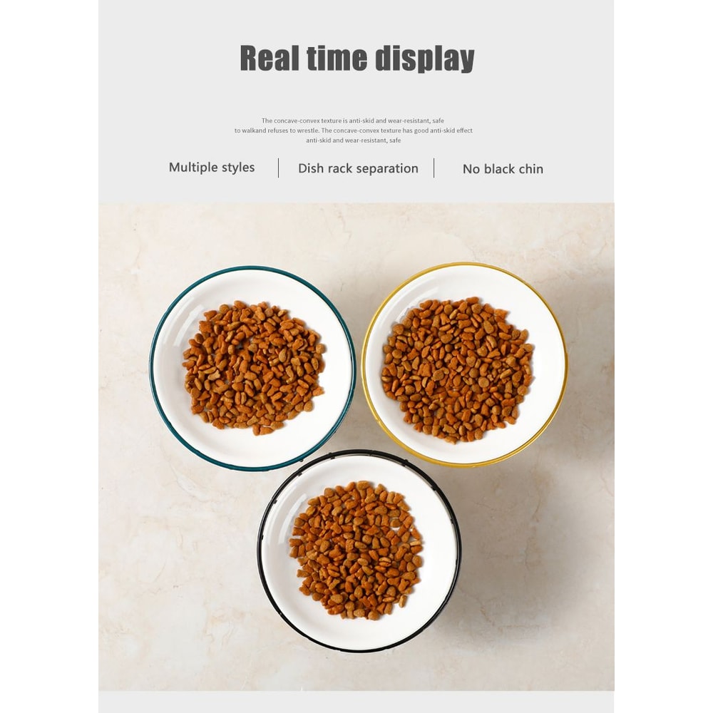 Elevated Ceramic Pet Food Bowl With Stand 10