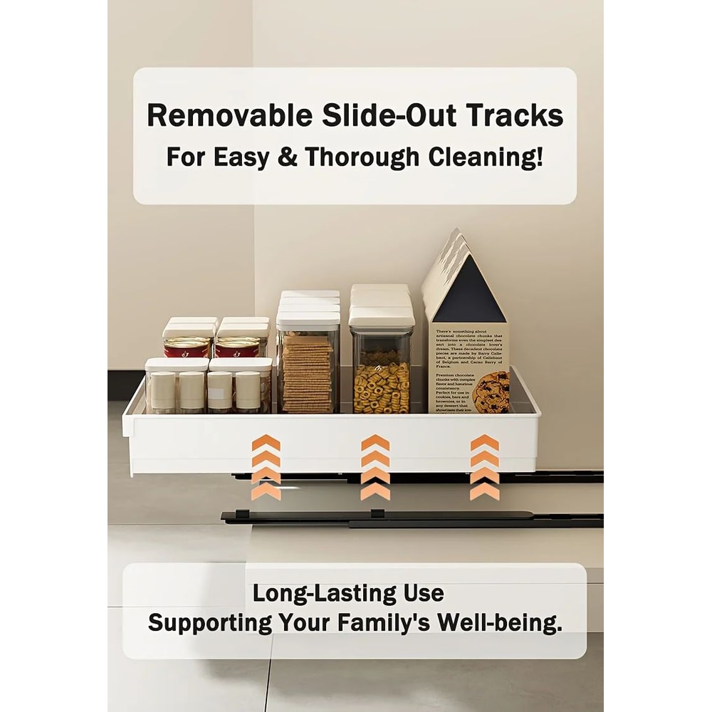 No Drill Slide Out Cabinet Organizer 8