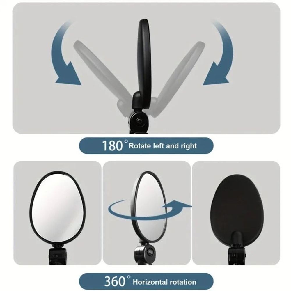 360 Rotatable Bike Rearview Mirror Set 3