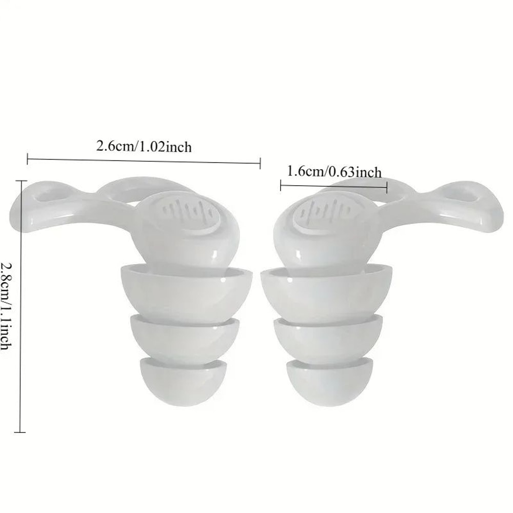 Reusable Noise Canceling Silicone Earplugs 1