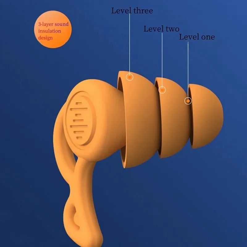 Reusable Noise Canceling Silicone Earplugs 2