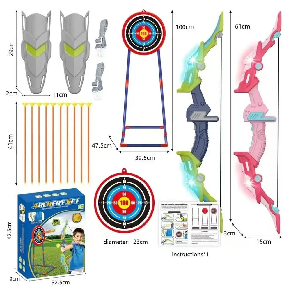 Light Up Kids Archery Bow Set 16