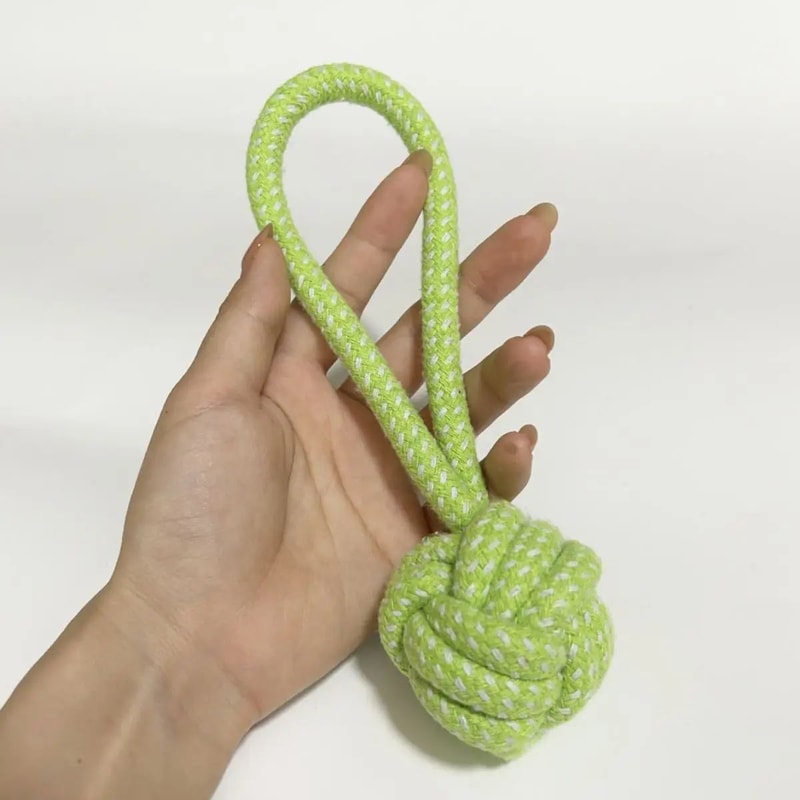 Cotton Rope Chew Ball Dog Toy Random Color 1