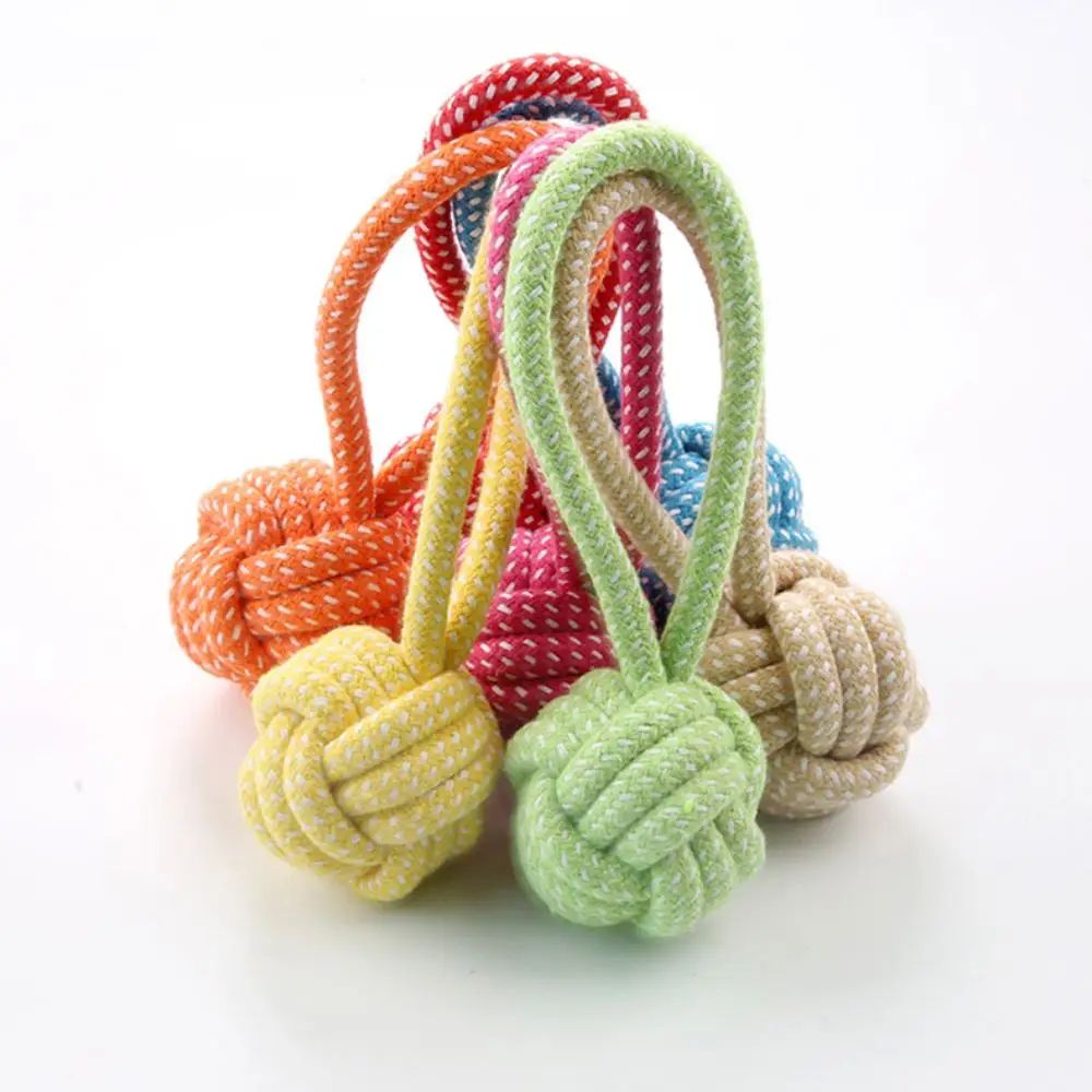 Cotton Rope Chew Ball Dog Toy Random Color 2