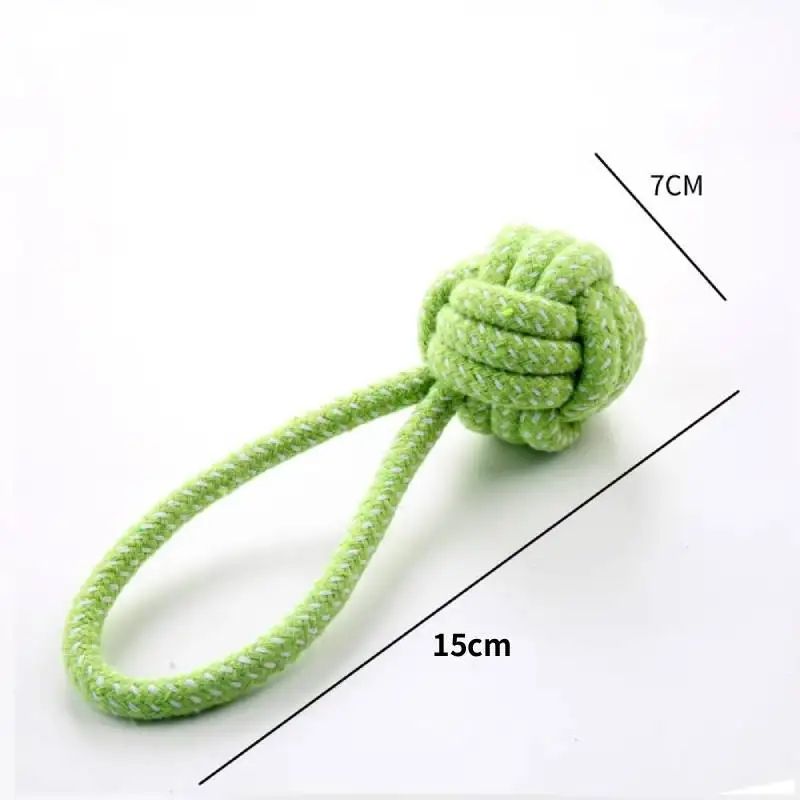 Cotton Rope Chew Ball Dog Toy Random Color 5