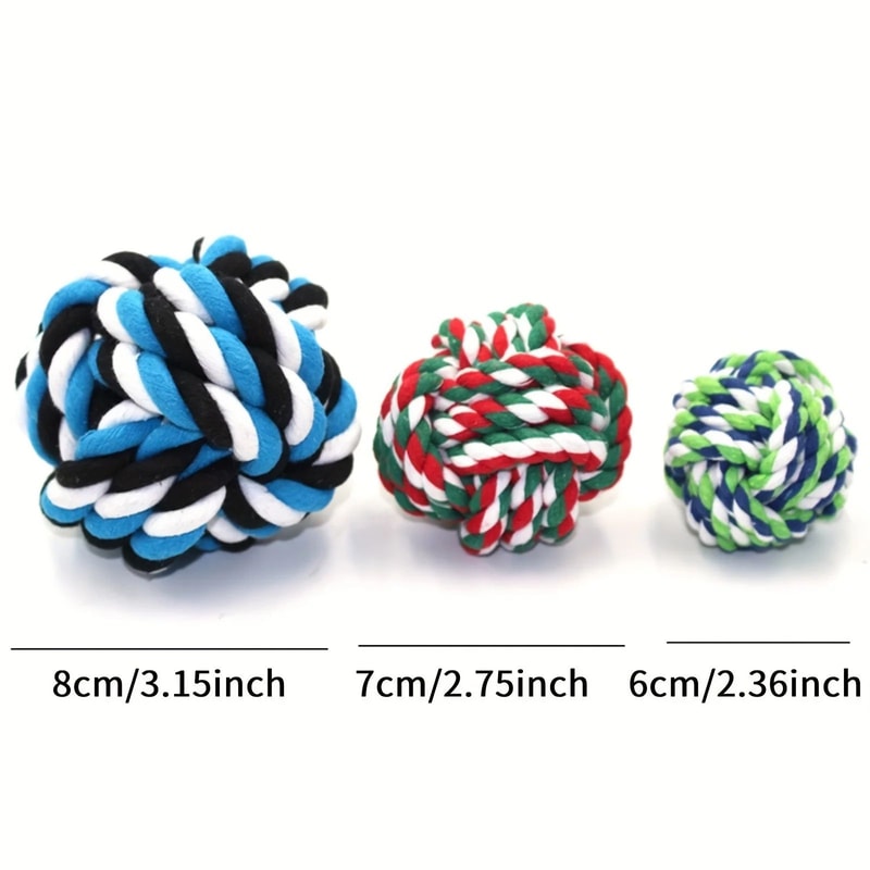 Colorful Rope Ball Chew Dog Toy 1