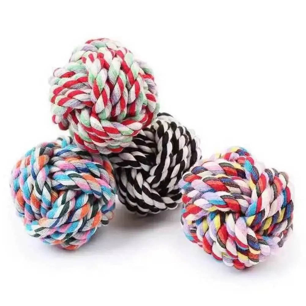 Colorful Rope Ball Chew Dog Toy 2