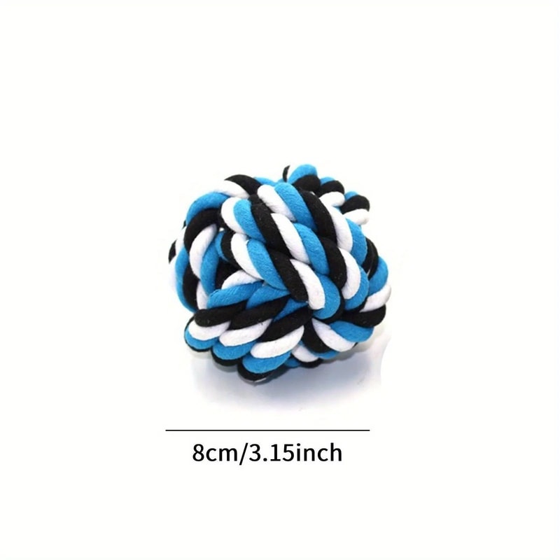 Colorful Rope Ball Chew Dog Toy 8