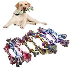 braided knot rope chew dog toy