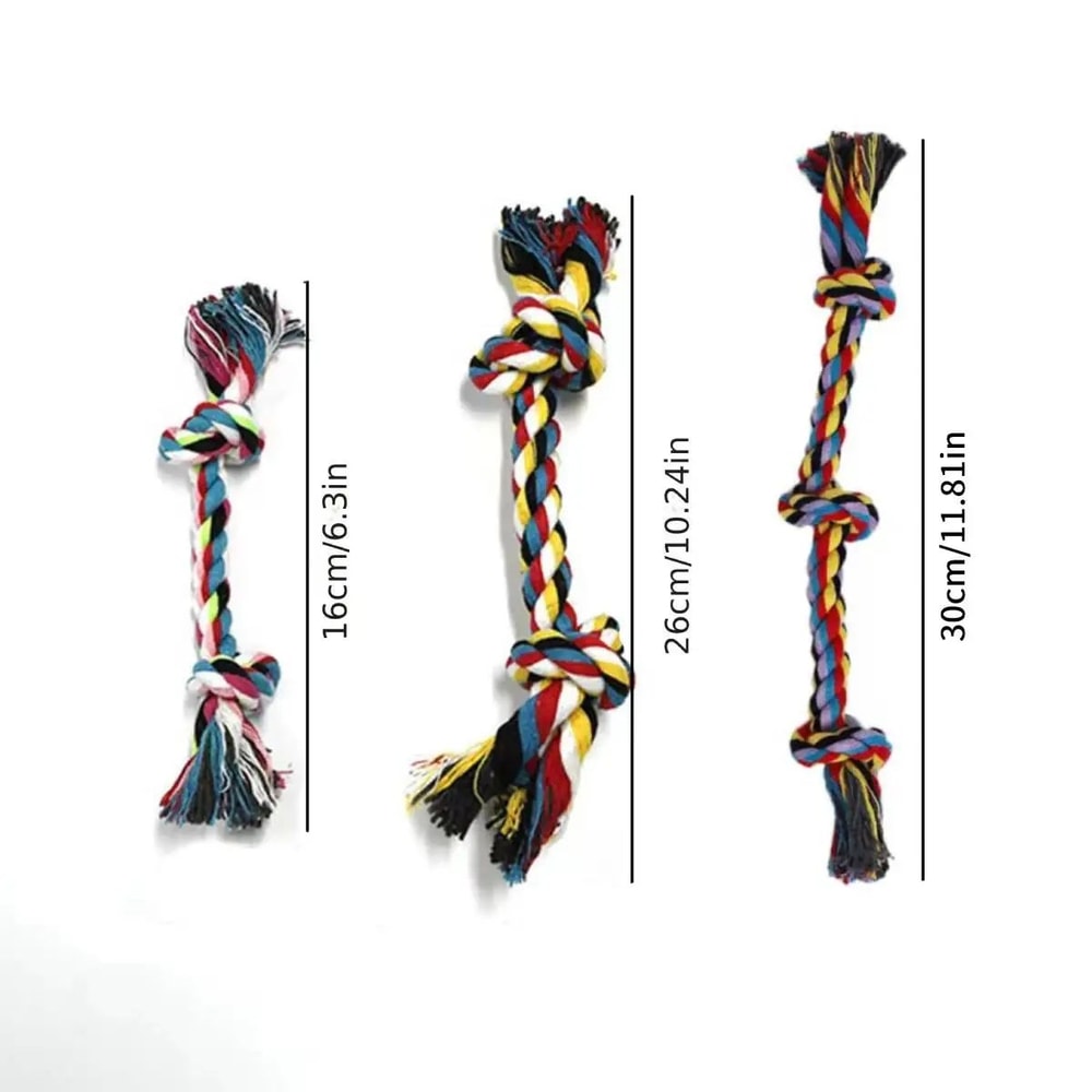 Braided Knot Rope Chew Dog Toy 1
