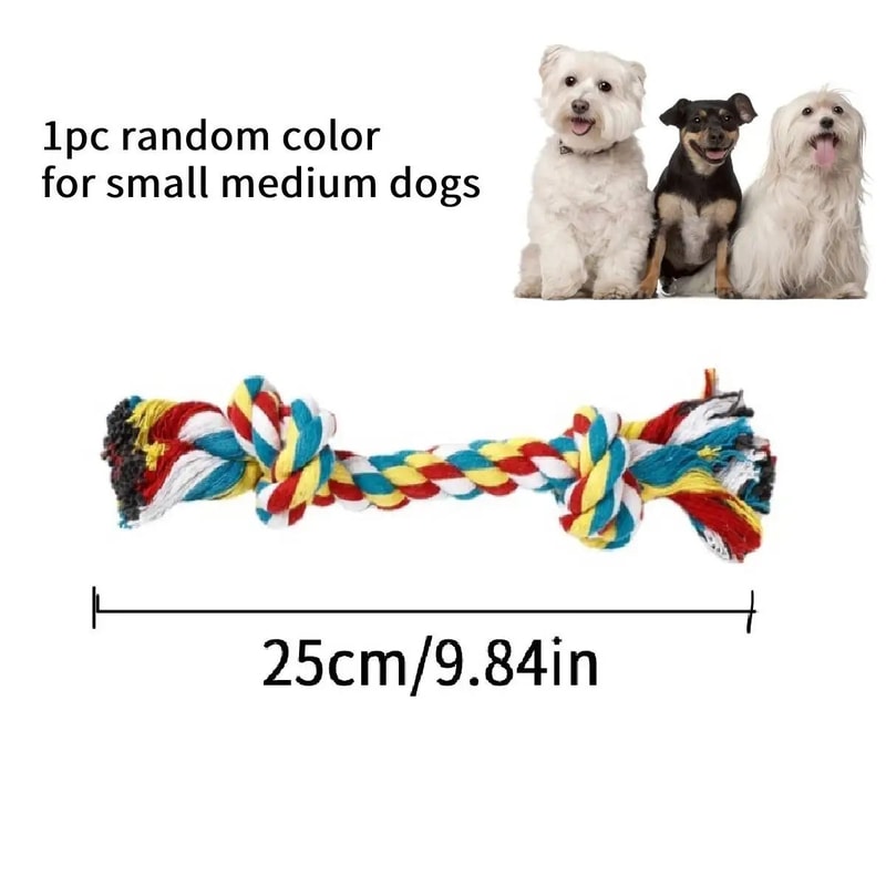 Braided Knot Rope Chew Dog Toy 9