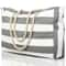 Striped Waterproof Foldable Beach Bag 8