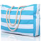 Striped Waterproof Foldable Beach Bag 14