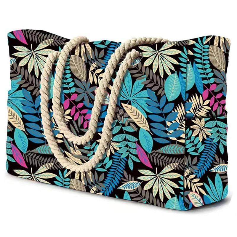 Striped Waterproof Foldable Beach Bag 15