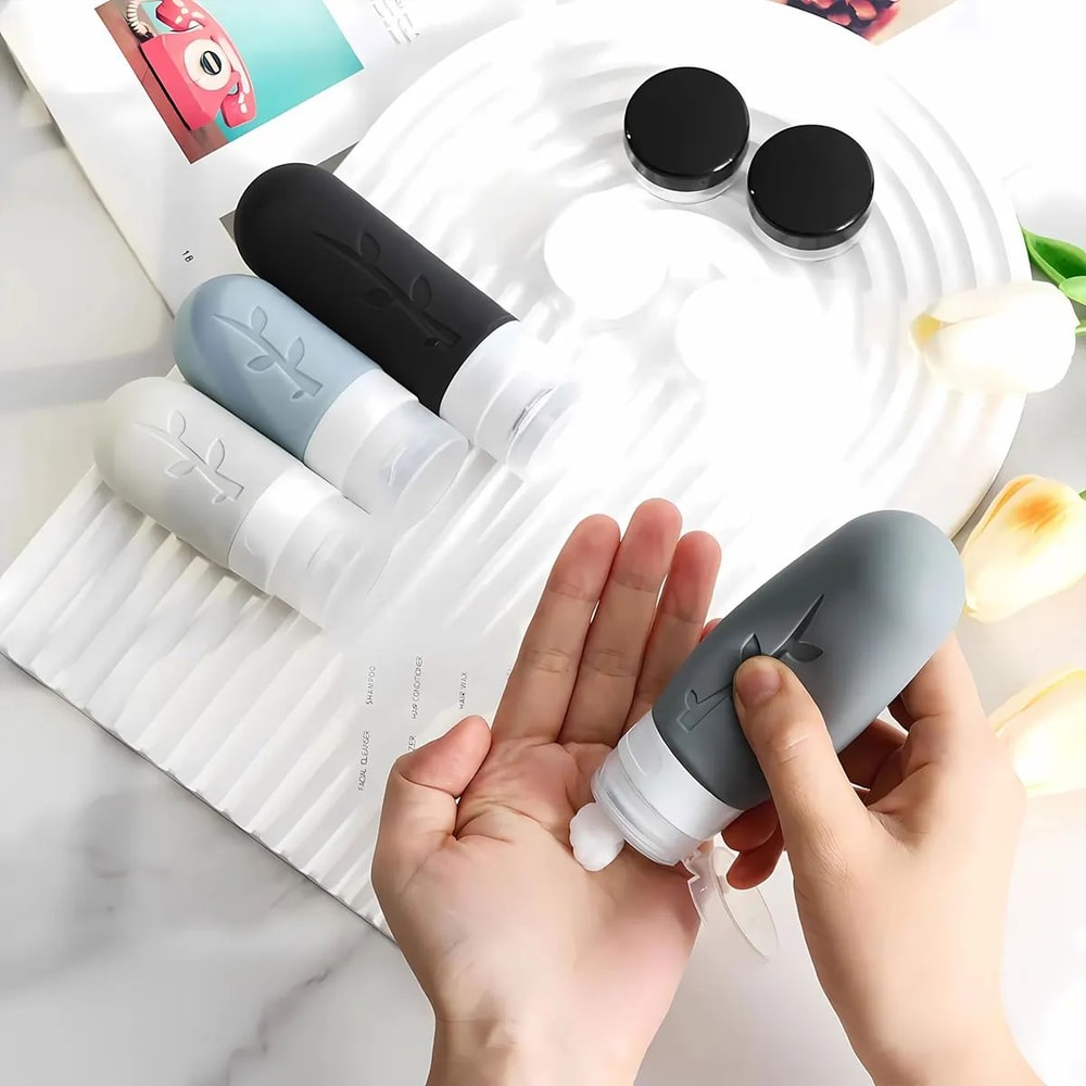 Leakproof Silicone Travel Bottle Set 4