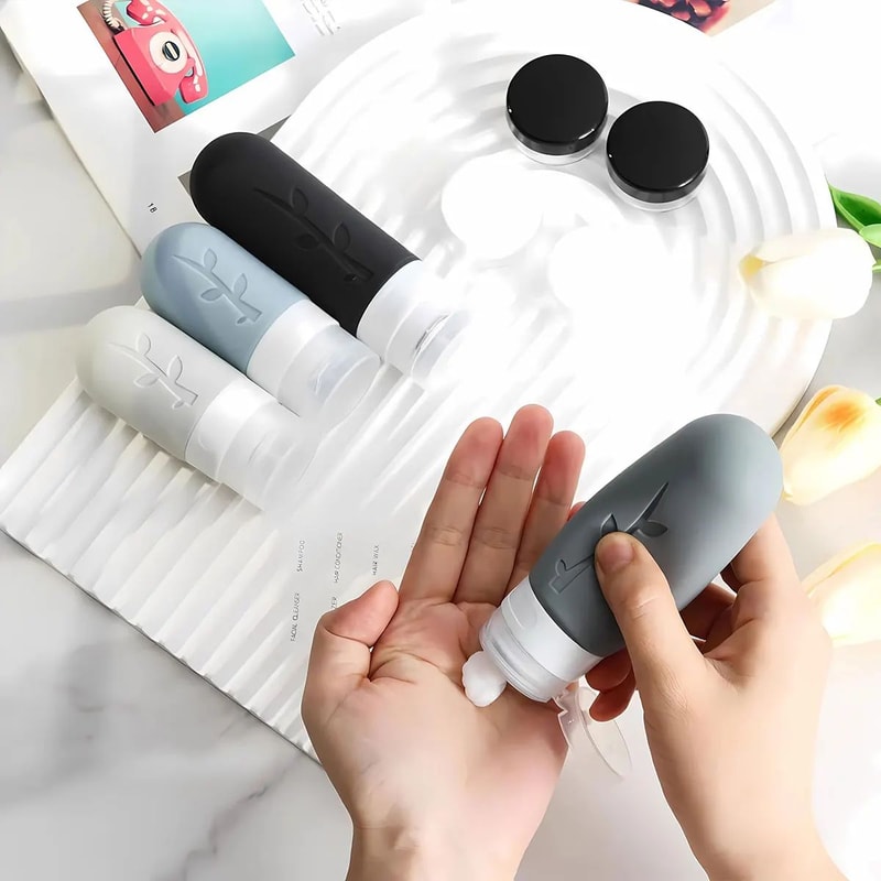 Leakproof Silicone Travel Bottle Set 4