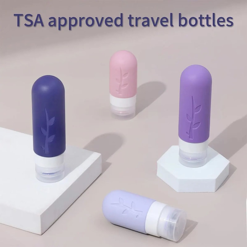 Leakproof Silicone Travel Bottle Set 8