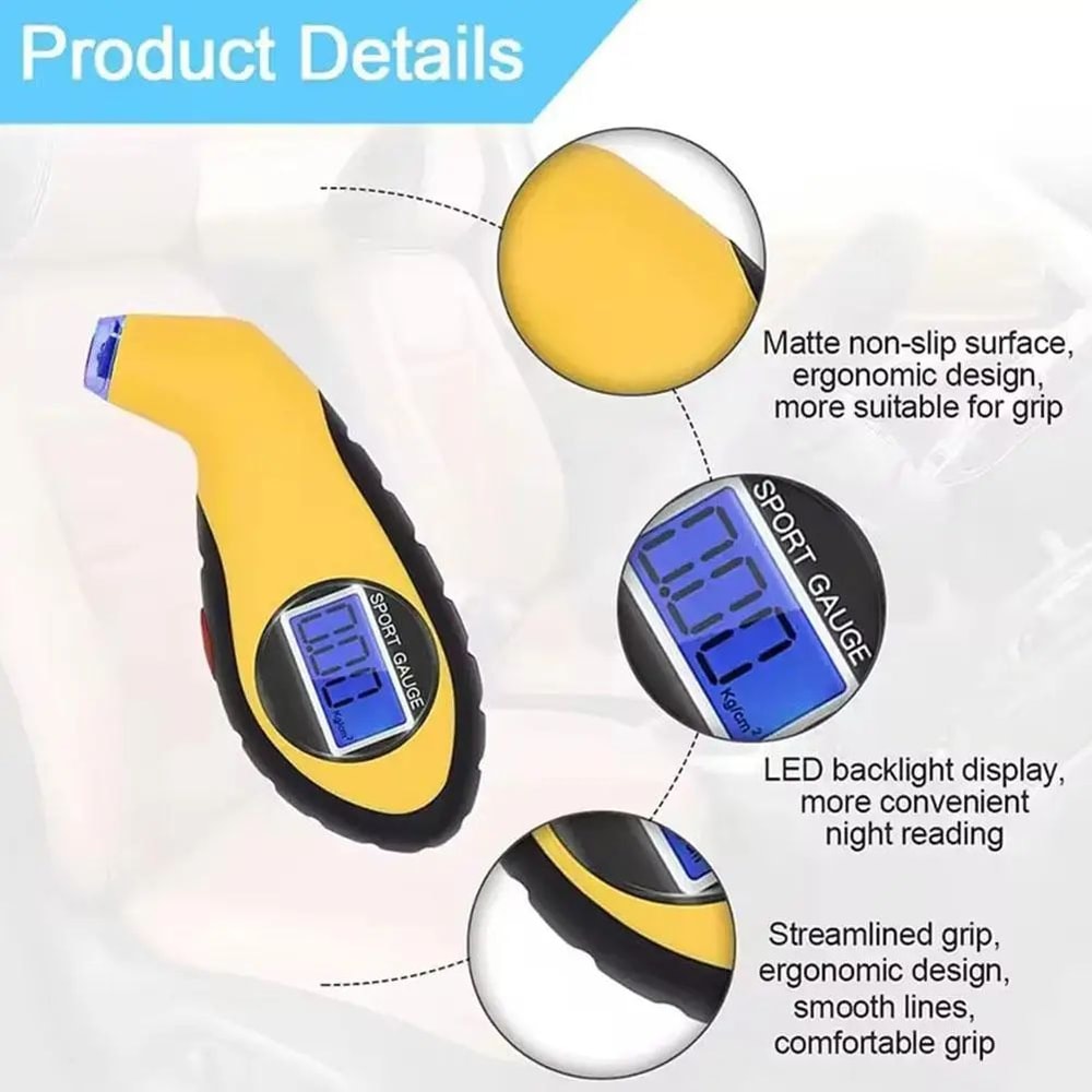 Digital Tire Pressure Gauge Meter 3