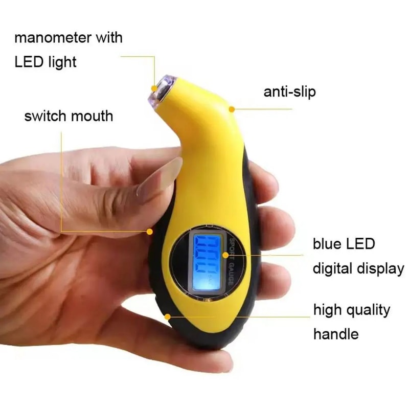 Digital Tire Pressure Gauge Meter 4