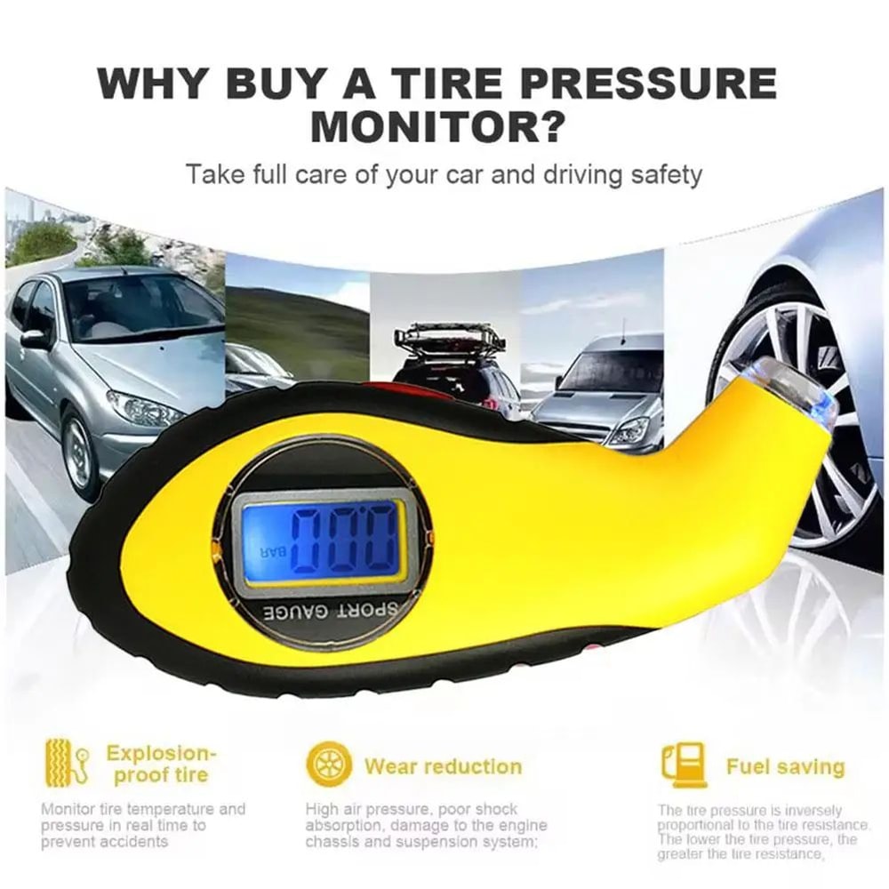 Digital Tire Pressure Gauge Meter 5