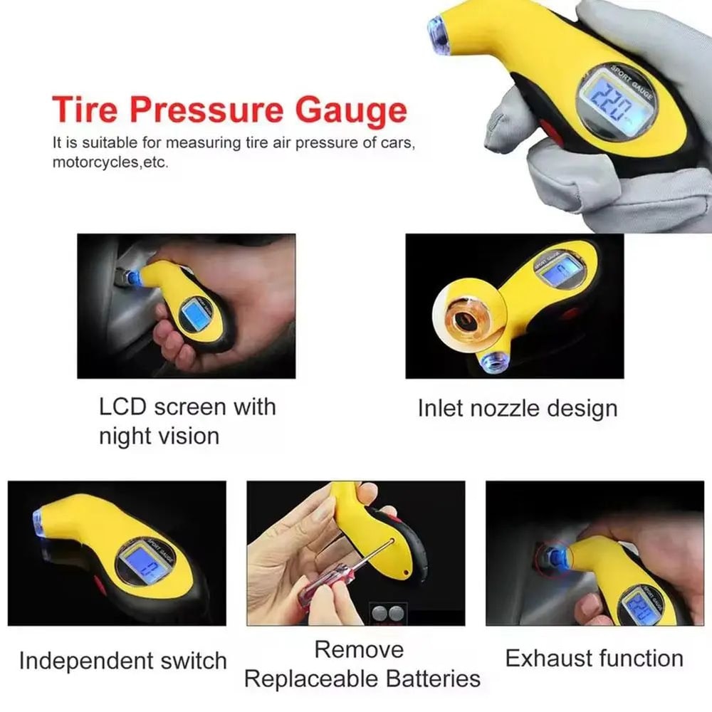 Digital Tire Pressure Gauge Meter 11
