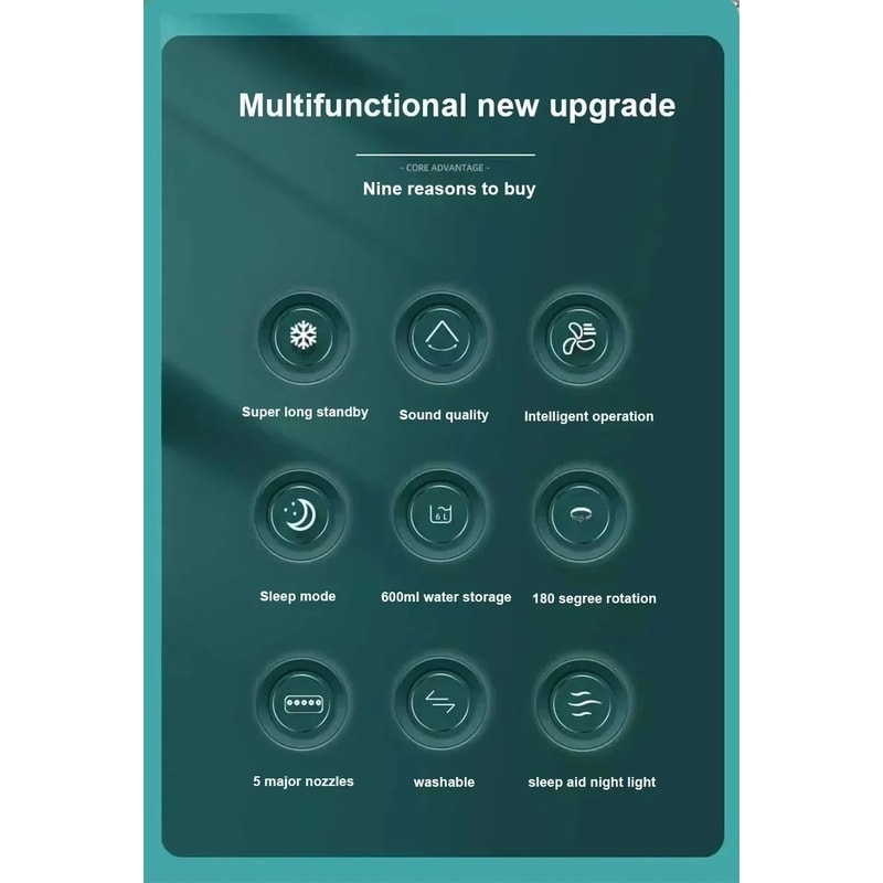 3 In 1 Mini Air Cooler Fan 9