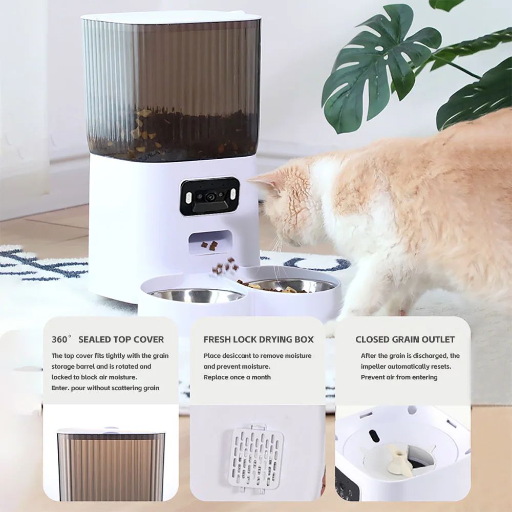 Smart Automatic Pet Feeder With Camera 4