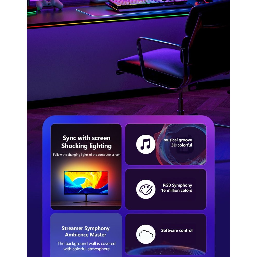 Smart RGB Ambient LED TV Backlight Strip 7