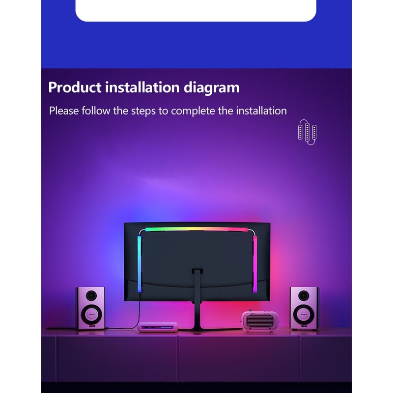 Smart RGB Ambient LED TV Backlight Strip 8