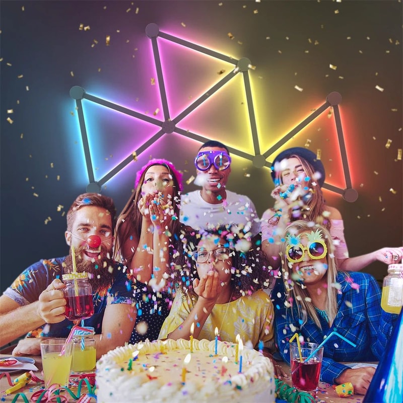 RGB Smart Modular Wall Light Panels 6