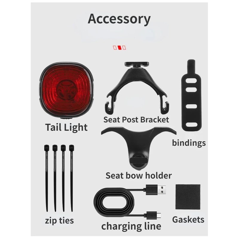 Smart Brake Sensor Bicycle Rear Light 8